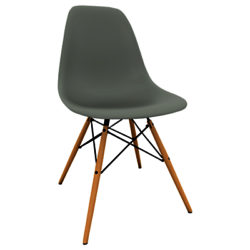 Vitra Eames DSW 43cm Side Chair Moss Grey / Light Maple
